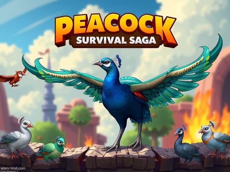 Peacock Survival Saga world map